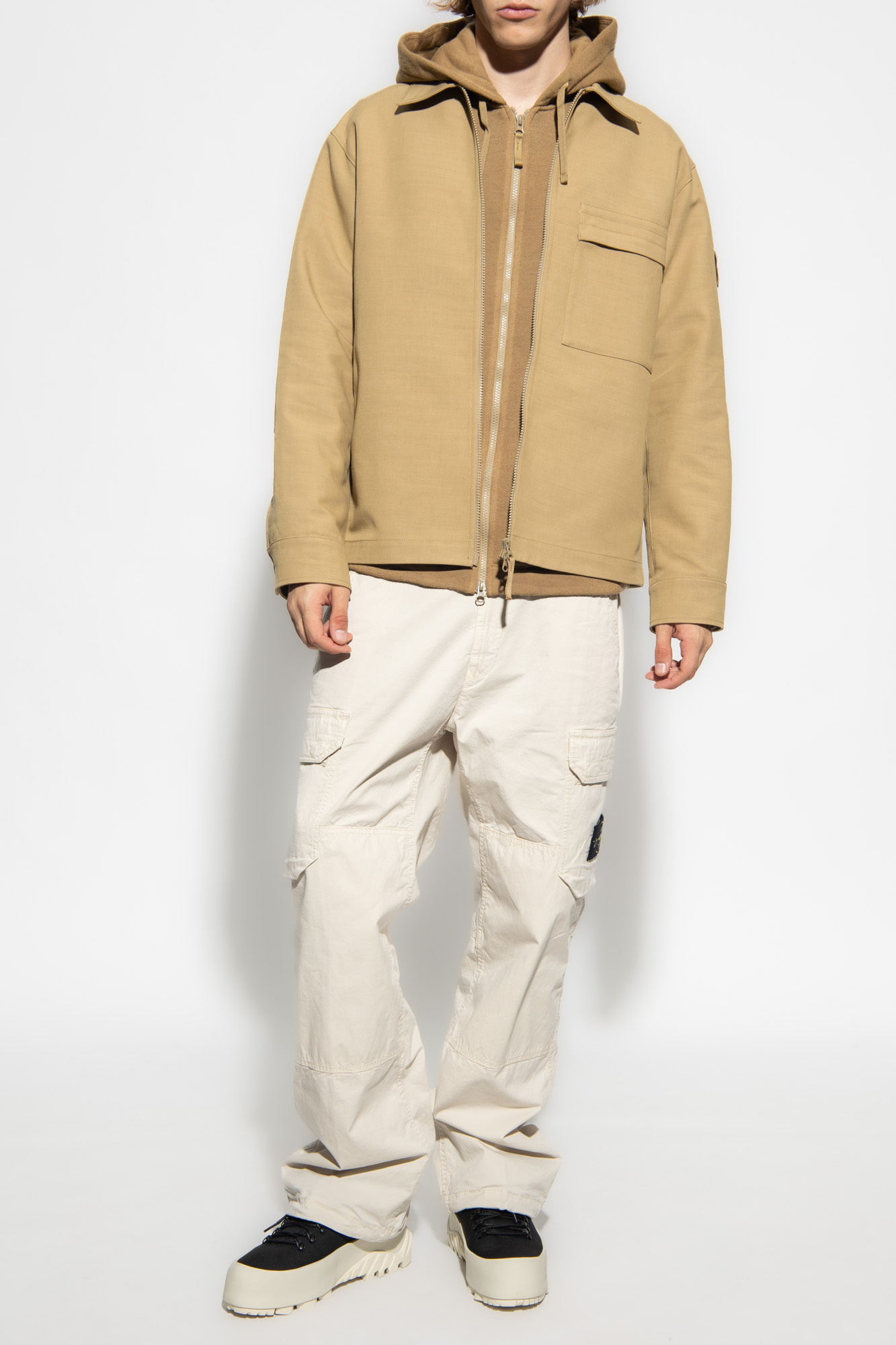 Stone island beige outlet jacket